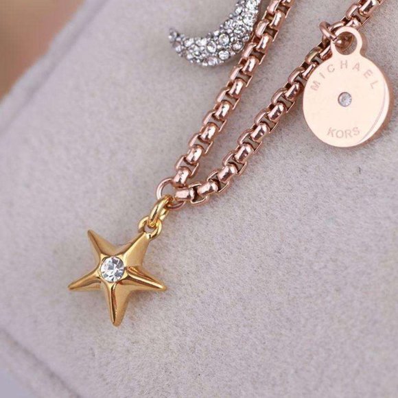 Michael Kors Tri-Tone Crystal Celestial Bracelet - Picture 10 of 11